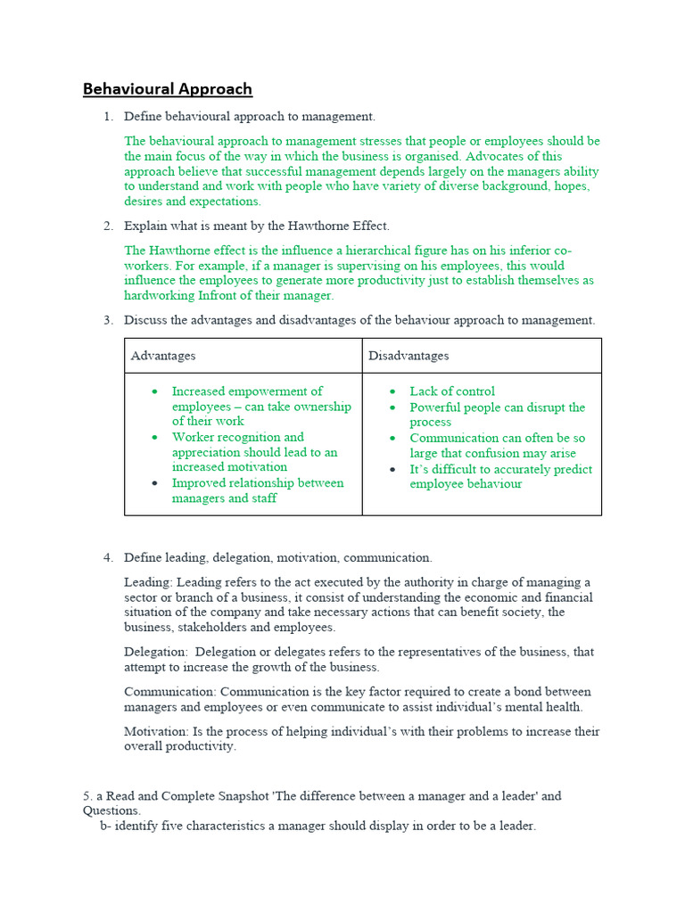 What Are Behavioural Questions