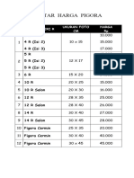 Daftar Harga Pigora