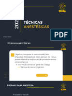 Técnicas Anestésicas