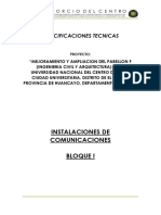 5.02.05. Especificaciones Tecnicas Bloque 1 - Instalaciones Comunicaciones