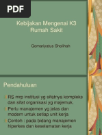Download Kebijakan Mengenai K3 Rumah Sakit by -Rizqan lazuardi Azhari  SN71880583 doc pdf
