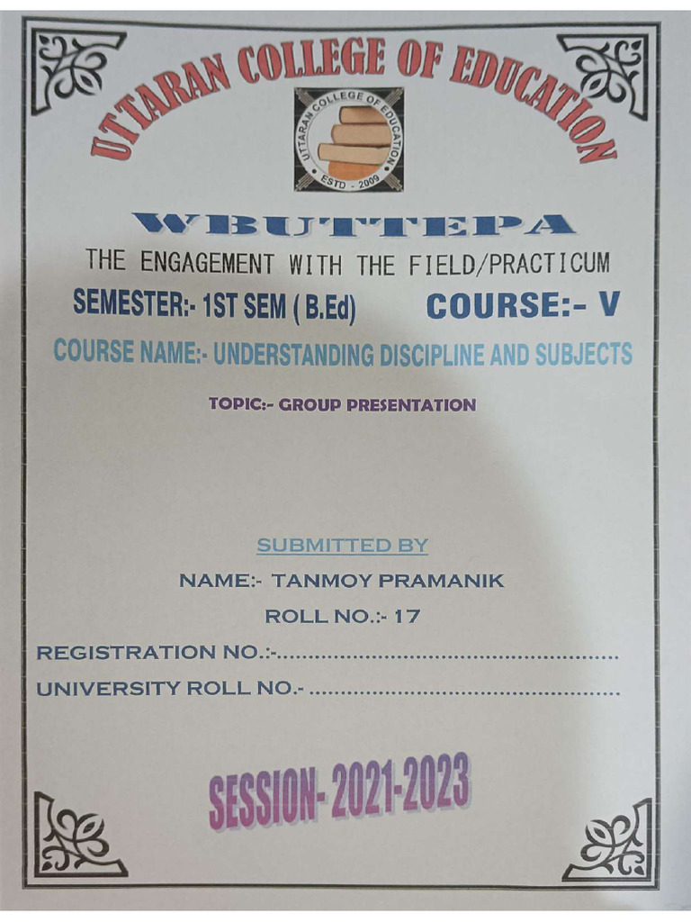 Course-V (Group Presentation) | PDF
