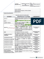 Instructivo Acta de Transferencia