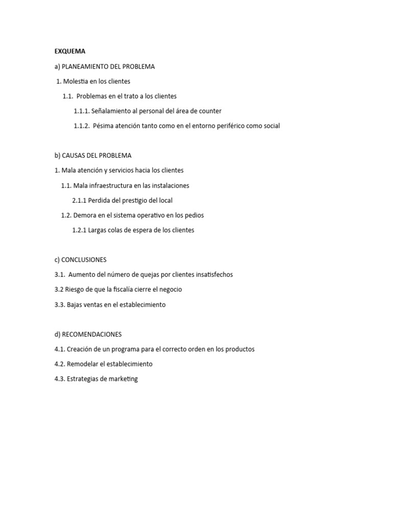 Exquema - Semana 5 | PDF