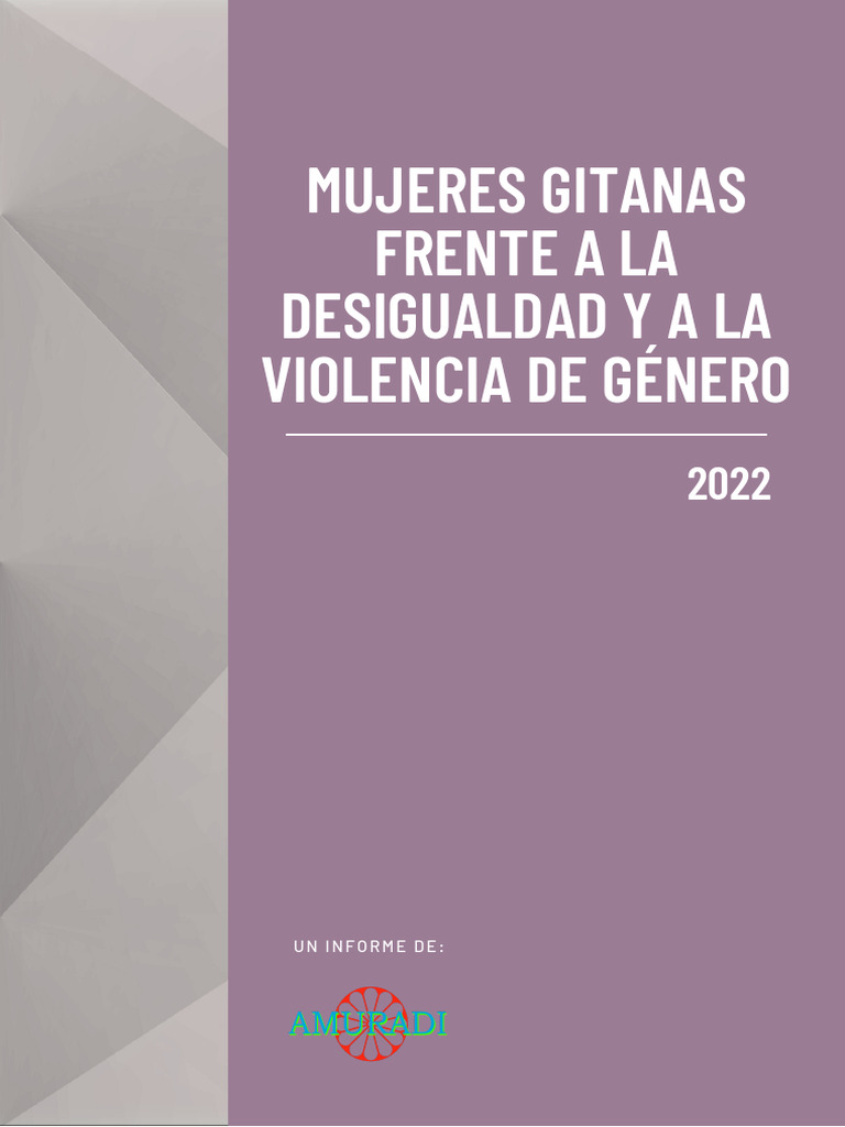 Mujeres Gitanas Frente A La Desigualdad y A La Violencia de Genero ...