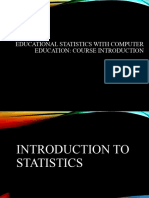 Intro To Statistics Lecture