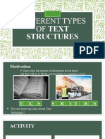 Different Types of Text Structures