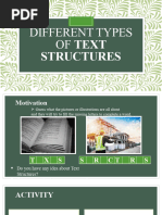 Different Types of Text Structures