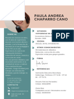 Paula Andrea Chaparro Cano: Sobre Mi