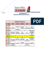 Horario 4º A