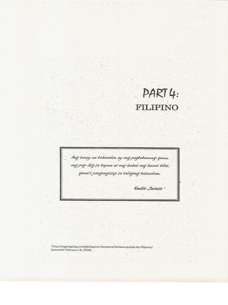 Filipino 1 Review Notes With Practice Test Pdf