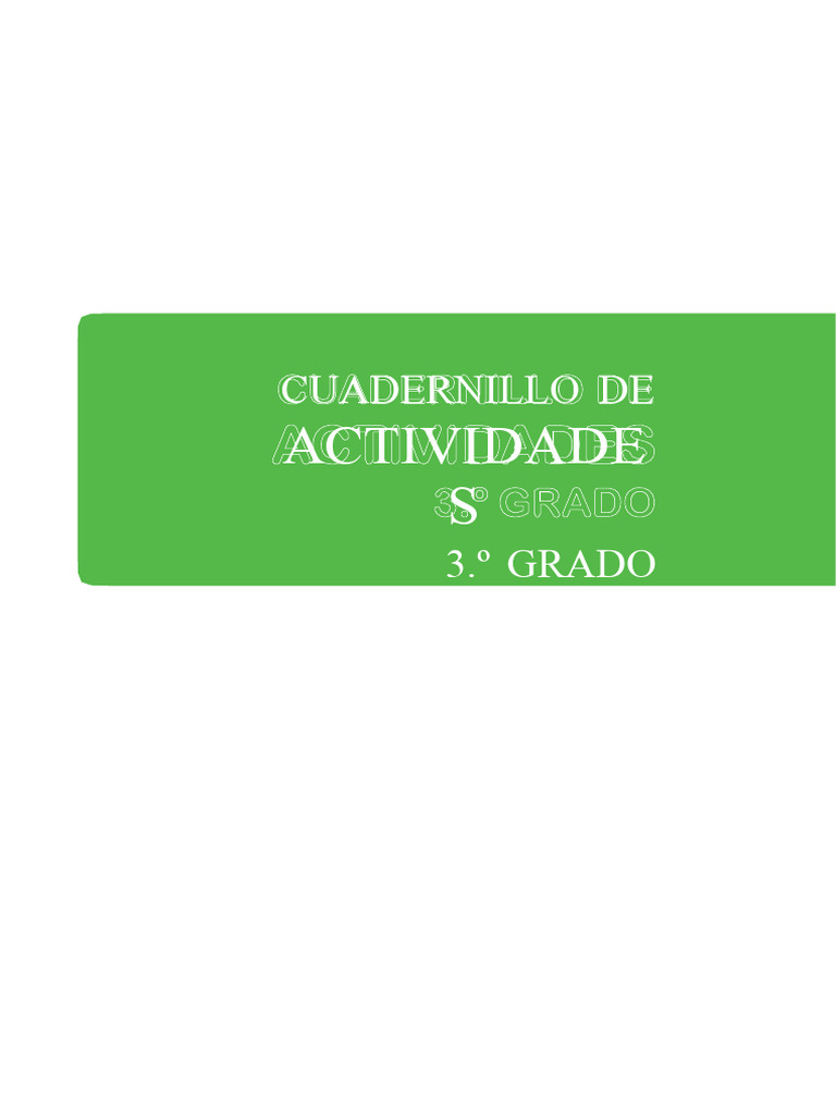 Matematica Tercer Grado Pdf