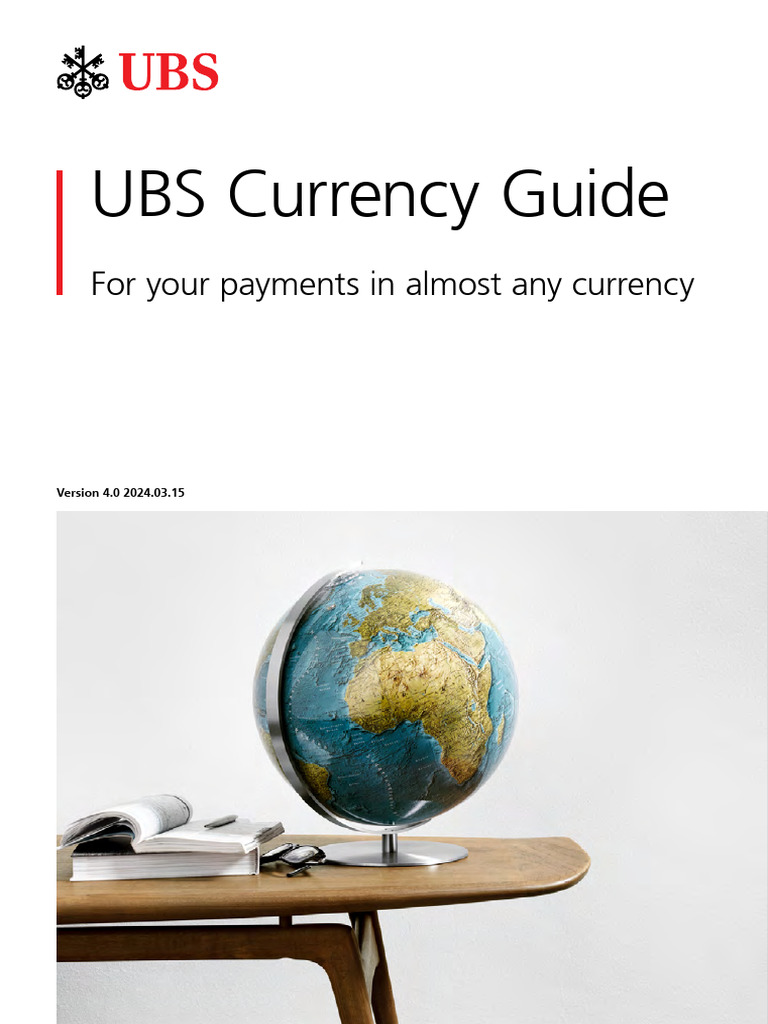 UBS Currency Payment Guide 2024 | PDF | Banks | Numismatics