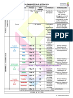 Calendario Escolar Gestión 2024