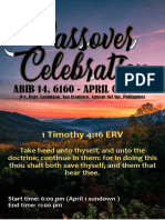 Passover Celebration 2024