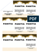 Desain 9 ID Card Panitia Islami Word