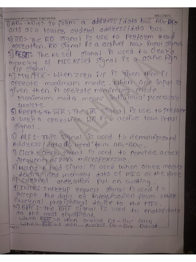 MIC Notes | PDF