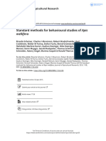 Standard Methods For Behavioural Studies of Apis Mellifera