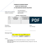 Formulir Pendaftaran O2SN SDN RANCAMAYA 2024