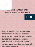 Analisis Sumber Dan Penggunaan Modal Kerja