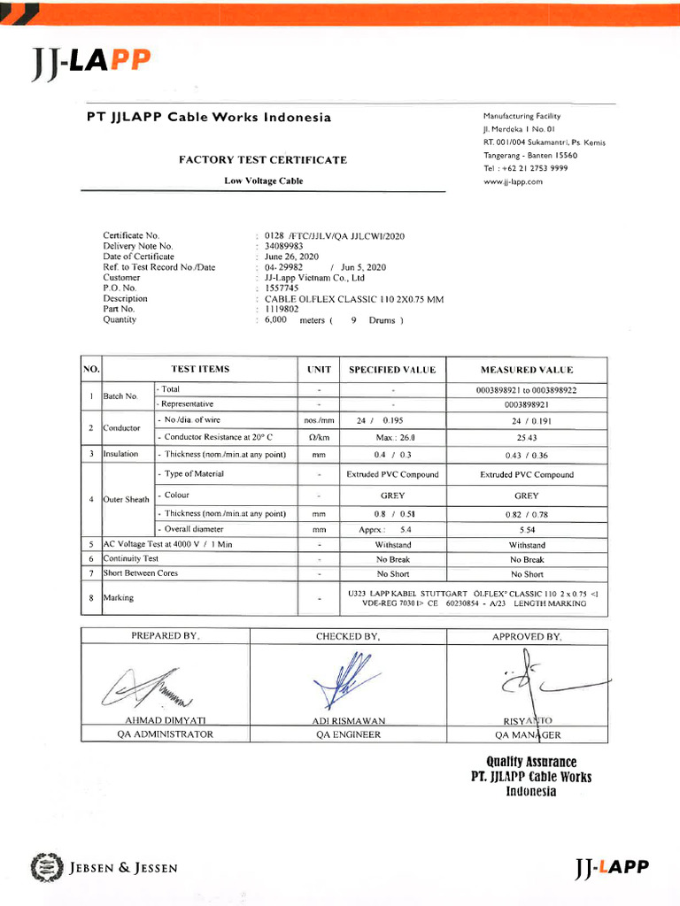 Laser Test Report