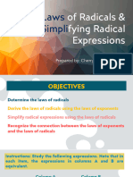 Q3 - The Laws On Radicals Simplifying Radical Expressions STUDENTS