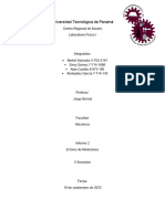 Informe 2 LAB Fisica. Mecánica