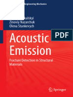 Acoustic Emission Fracture Detection in Structural Materials