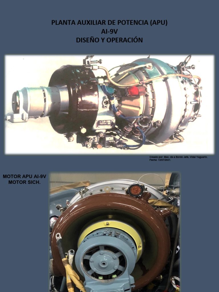 Motor APU AI-9V: Diseño y Funcionamiento | PDF | Motores | Bienes ...