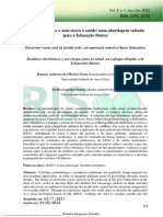 O Lixo Eletrônico e Seus Riscos À Saúde Uma Abordagem Voltada para A Educação Básica