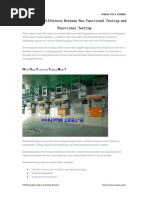 What Is The Difference Between Non Functional Testing and Functional Testing