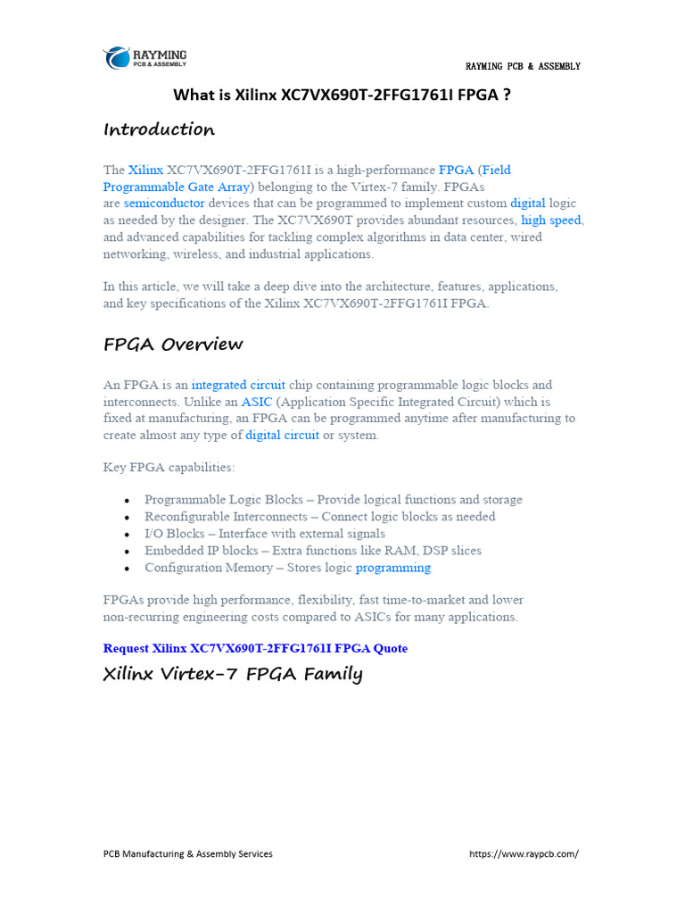 what-is-xilinx-xc7vx690t-2ffg1761i-fpga-pdf-field-programmable-gate