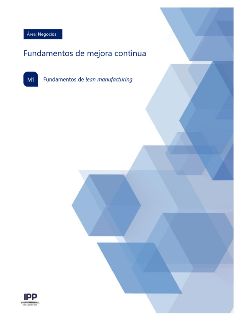 Mejora Continua en Lean Manufacturing | PDF