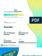 Probabilitas Statistik Pertemuan 4 Distribusi Binomial