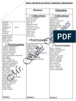 Revision of The First 3 Units Vocabulary