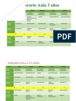 Horario Inicial 3,4 Y5