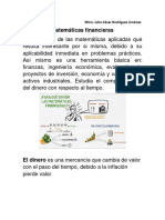 Fundamentos de Matemáticas Financieras