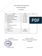 Rincian Administrasi Murid Baru