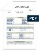 Facultad de Ciencias de La Salud Escuela de Farmacia y Bioquímica Equipo