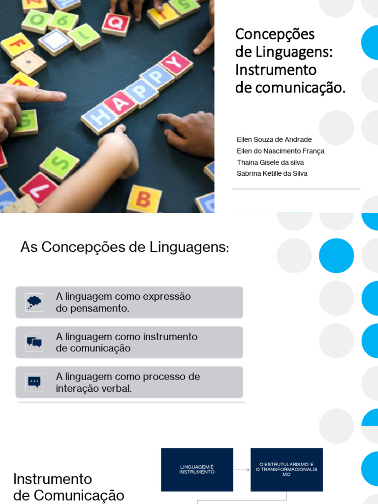 Linguagem Como Instrumento de Comunicação | PDF