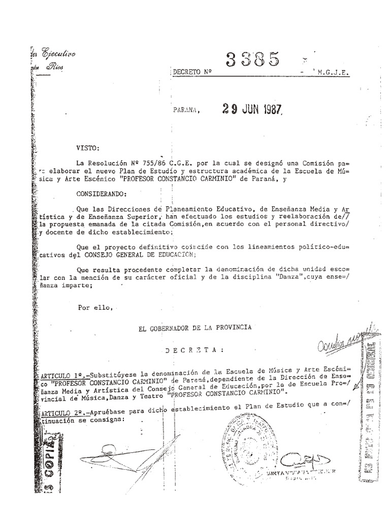Decreto Mgje 3385 | PDF