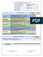 Informe de Progreso Del Estudiante