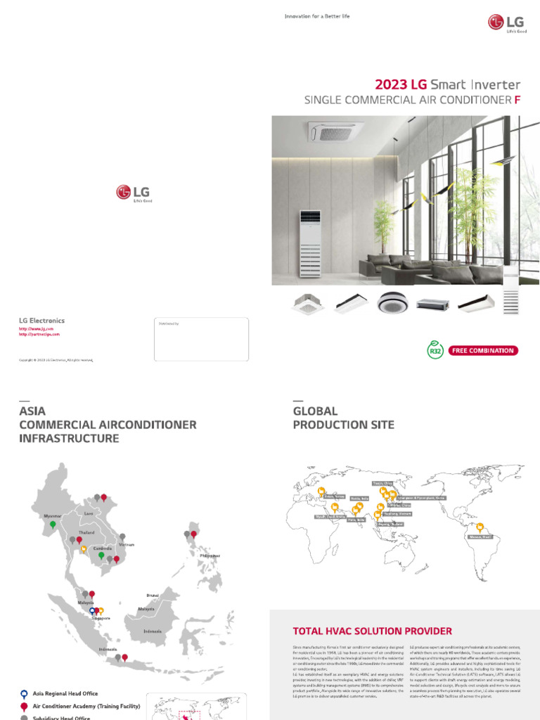 LG Air Conditioner Features Overview | PDF