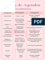 Proveedores - Curso de Agendas Creativas