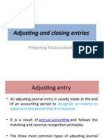 Adjusting and Closing Entries