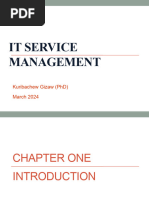 Chapter 1 ITSM