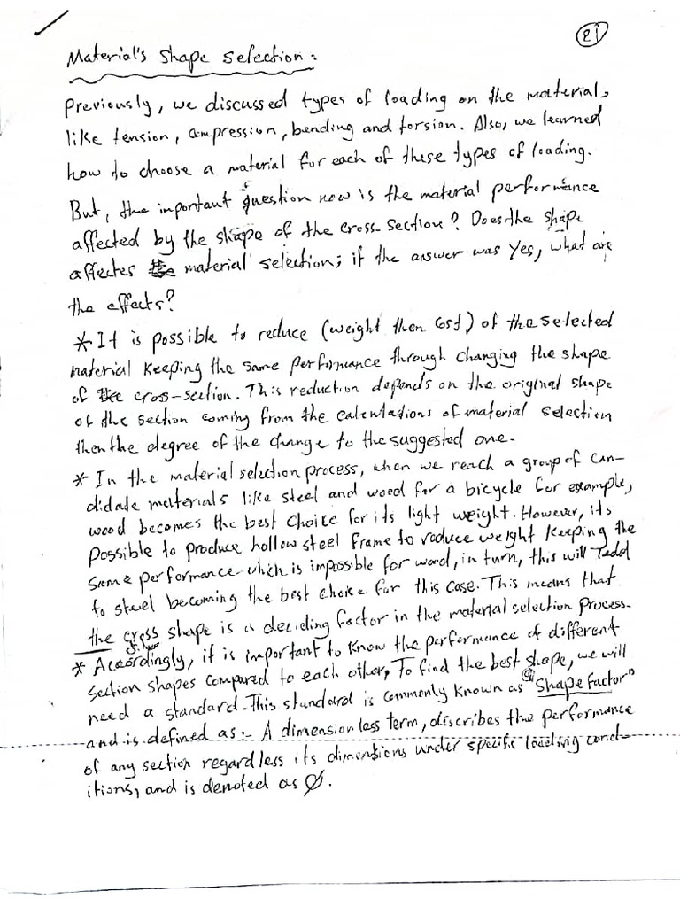 Design and Select Material | PDF
