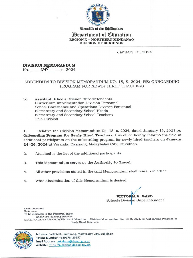 Dm no 045 s 2024 pdf