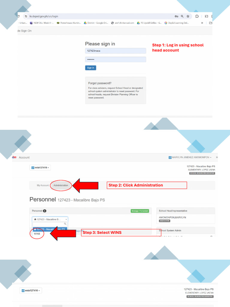Uploading WINS in LIS Guide | PDF