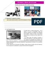 D1 A2 FICHA PS. El Antes y Ahora de Mi Aula.